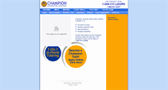 Desktop Screenshot of championlearning.com