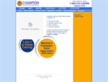 Tablet Screenshot of championlearning.com